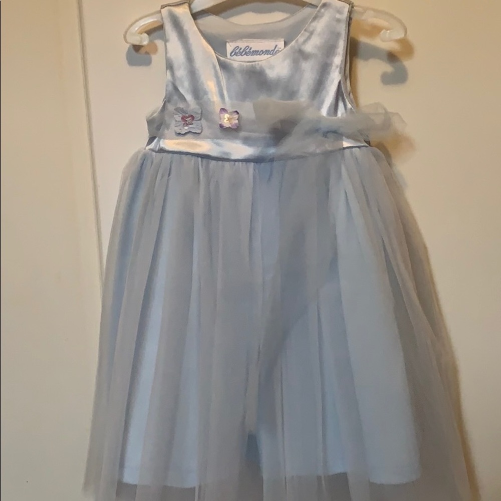 Lt. blue portrait party dress Baby girls size 12m